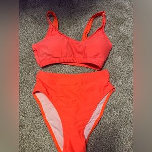 Orange swim suit